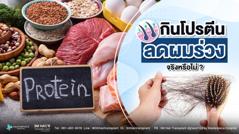 แค่กินโปรตีนให้ถึง ก็สามารถลดปัญหาผมร่วงได้